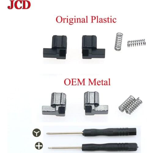 JCD Left Right Slider Buckle OEM Metal Lock Latch Bracket for Nintend Switch Joy-Con Loose Repair Tool Parts NS Controller