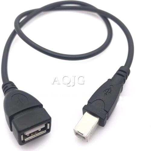 50cm 1.5Ft USB 2.0 Type A Female to USB B Male Scanner Printer Extension Adapter Cable