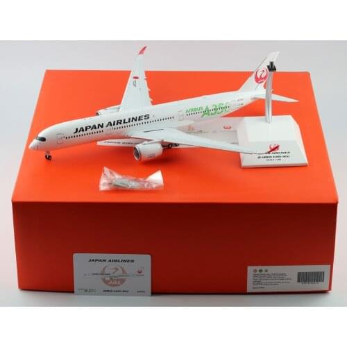 1:200 Alloy Collectible Plane JC Wings EW2359003A JAL Japan Airlines "GREEN" A350-900XWB Diecast Aircraft Model JA03XJ Flap Down