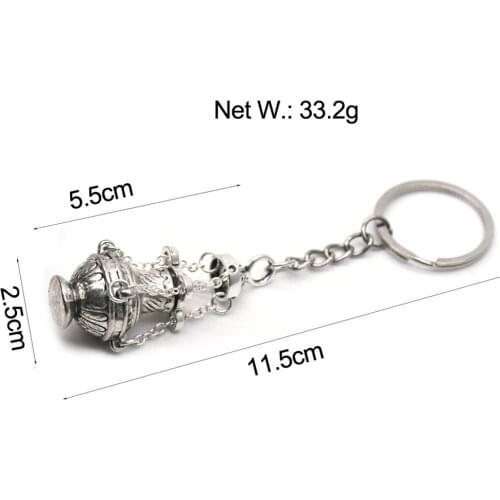 Christian Incense Burner Keyring Keychain Key Holder Bag Purse Car Charms