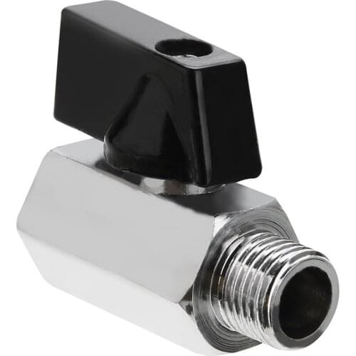 1pc 1/4"1/2" BSP Mini Brass Ball Valve Air Oil Water Ball Valve Male/Female Air Compressor Accessories 1.6Mpa