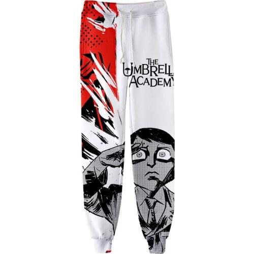 3D The Umbrella Academy Pants Men/Women Funny Cartoon Sweatpants 2021 New Trousers Jogger Pants Elastic Waist Pants Dropship