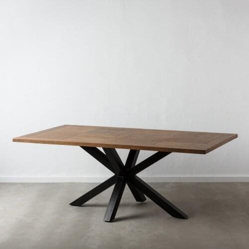 NATURAL dining table-black wood 200X100X78,50 CM