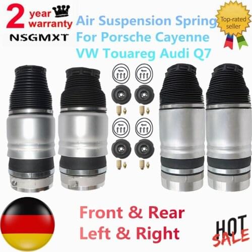 AP01 Front+Rear Air Suspension Spring For Porsche Cayenne VW Touareg Audi Q7 95535850321 955358503310 7L6616403B 7L6616404B