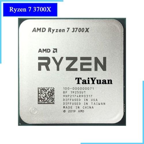 AMD Ryzen 7 3700X R7 3700X 3.6 GHz Eight-Core Sinteen-Thread CPU Processor 65W 7NM L3=32M 100-000000071 Socket AM4