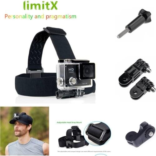 LimitX Head Strap Band Mount for XiaoMi Yi II 2 4K Lite RICOH WG-M1 WG-M2 M1 M2 THETA SC S m15 360 Contour +2 ROMA2 ROMA3