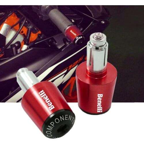 Motorcycle Handlebar Grips End 7/8'' 22MM Handle Bar Cap End Plugs For BENELLI TNT 125 135 TNT125 TNT135 TNT300 TNT600 BN600