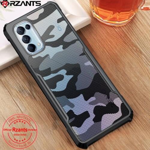 Rzants For OPPO Reno 5 Reno 5 Pro 5G Case Camouflage Armor Hybrid Shockproof Slim Matte Cover Phone Casing Clear Back