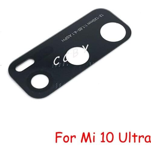 30pcs Camera Glass Lens For Xiaomi Mi 10 Ultra Rear Bcak Camera Glass Cover With Adhesive Sticker