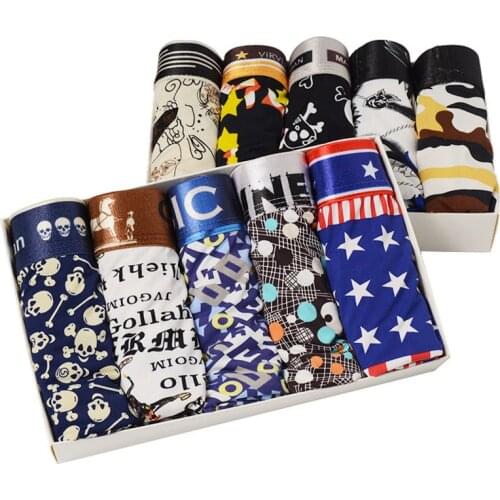 10Pcs/Lot Mens Underwear Fashion Pouch Stretch Underpants Boxer Nylon Shorts Pants Multi Without Box