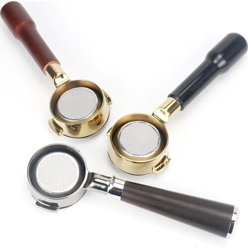 Espresso Bottomless Portafilter 58MM Universal Modified Coffee Machine Handle Fit for Expobar E61solid Wood Handle