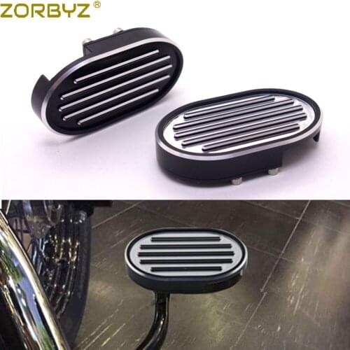 ZORBYZ Motorcycle CNC Edge Cut Brake Pedal Pad Cover For Harley Dyna Custom Sportste XL 883 1200