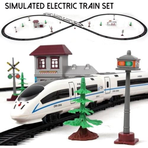1:87 Scale Childrens Electric Train Track Toys Simulation High Speed Rail Harmony Powered Car Train set Model Railway Highspeed