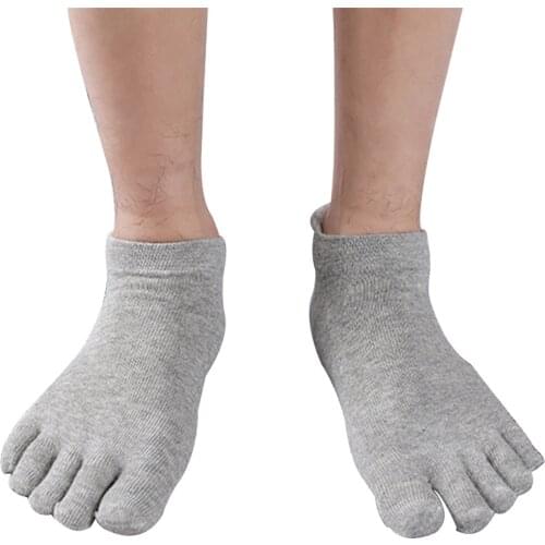 1 Pair Man Socks Casual Solid Color Orthopedic Compression Socks Mens Breathable Toe Socks Chaussettes Homme 2021