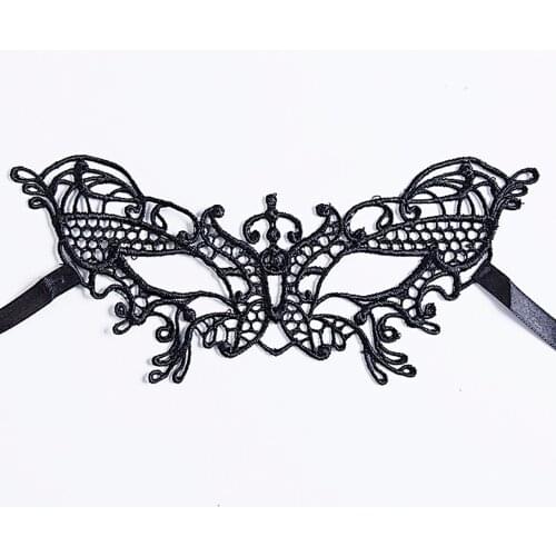 1 Piece Black Women Sexy Lace Eye Mask Party Masks for Masquerade Halloween Costumes Carnival Mask for Anonymous