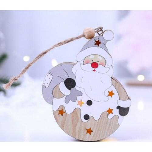 3pcs Festival LED Light Wood Snowman Elk Santa Christmas Tree Home Decorations New 2020