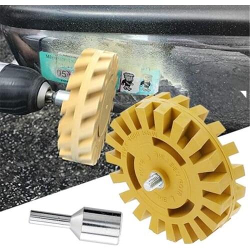 4 Inch 100mm Power Drill Adapter Decal Removal Anti Scratch Practical Pinstripe Quick Eraser Wheel Rubber Effective Smooth Auto