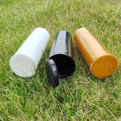 Vial Medical Herb Pill Box Container 5pcs Large 60 Dram Squeeze Pop Bottles Airtight Herb/Spice Storage case.Color Random