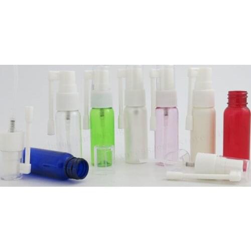 50 x 20ml Travel Refillable rotation plastic nasal sprayer pump bottle 10ml 30ml is available