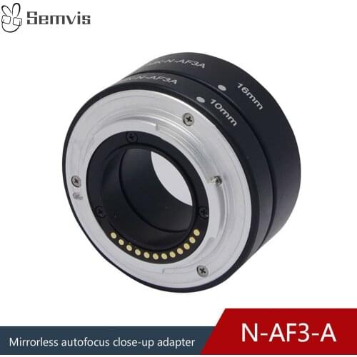 Meike Camera Lens Adapter MK-N-AF3A 10mm+16mm for Nikon Bayonet 1 Lens Adapter Photography Camera Lens Adapter