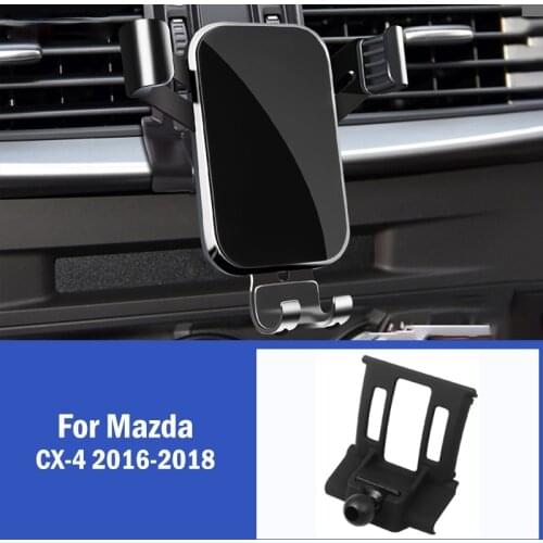 Car Mobile Phone Holder Air Vent GPS Mounts Stand Gravity Navigation Bracket For Mazda CX-4 CX 4 CX4 2016-2018 Car Accessories