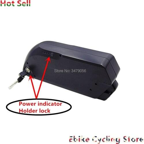 Free Shipping tigershark shark down tube e-bike battery with USB plug 36v 250w 350w 500w 750w motor power supply