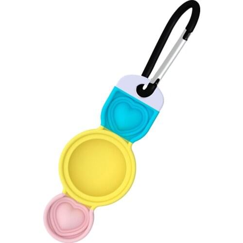 Locator Tracker Carabiner Anti-Lost Device Buckle Silicone Cover Device Case Protective Skin Cover for Airtag Anti-Lost