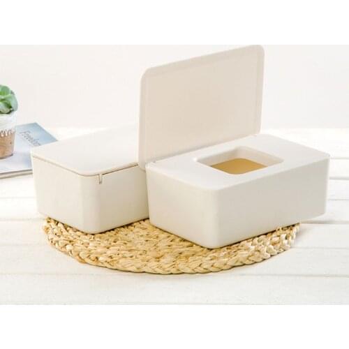 Wet Wipes Dispenser Holder Tissue Storage Box Case with Lid for Home Stores