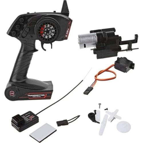 For WPL B1 B24 B16 C24 1/16 4WD 6WD Rc Car 3CH Radio Transmitter and Speed Change Gear Box Super Active Throttle Limit Range