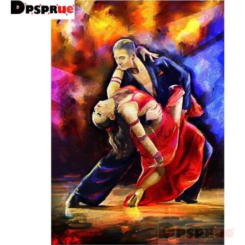 Dpsprue Diy 5d diamond painting Cross Stitch Dance Diamond mosaic home decoration embroidery pattern handmade Friend gift DK17