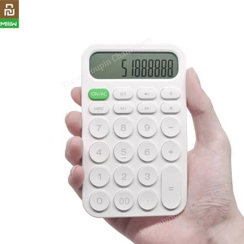 XiaoMi MIIIW 12 Digit Electronic Calculator Simple Design LED Display Calculation Tool For Office Working Student Stationery