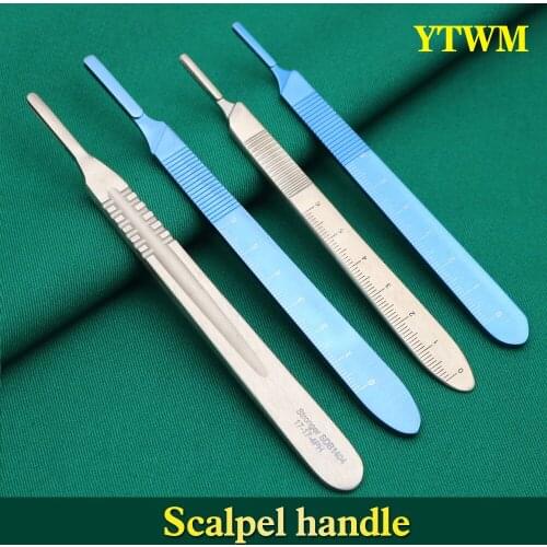 Stainless steel scalpel handle 3/4 mobile phone film repair tool utility knife cutting double eyelid surgery tool
