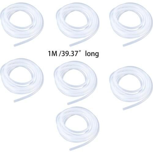 K1KA 1M Food Grade Clear Transparent Silicone Rubber Hose 4/5/6/7/8/10mm Out Diameter Flexible Silicone Tube