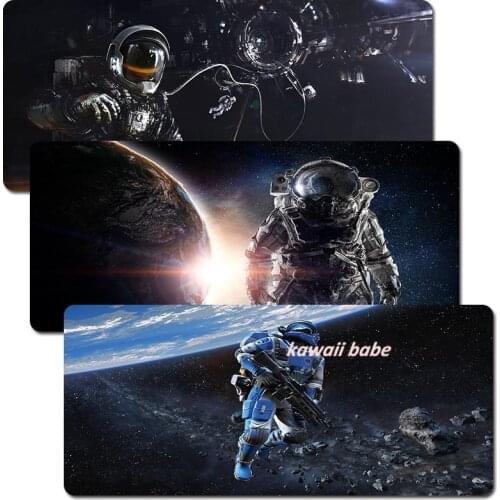 Mouse Pad 30x80cm Astronaut Universe Starry Sky Space Writing Gaming Desk Mats Kawaii Large Deskpad Laptop Mouse Mat for Office