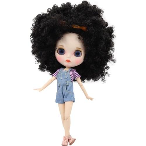 ICY DBS Blyth Doll white skin joint body New matte face black explosion head DIY sd gift toy