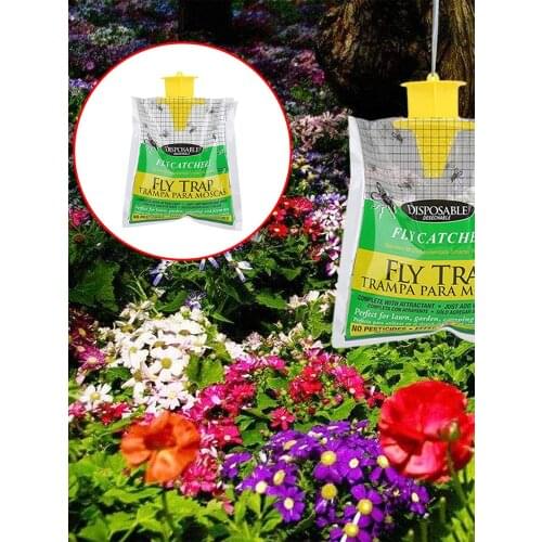 Fly Trap Fly Catcher Bug Mosquito Killer Moth Insect Killer Pest Control Products Disposable Plastic Hanging Bait Bag