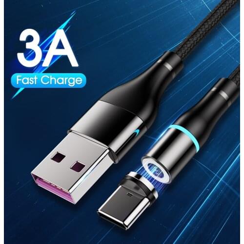 Magnet Charger 3A Magnetic Cable Micro USB Cable Type C Cable Fast Charging For iPhone 11 Samsung Android Mobile Phone Cord Wire