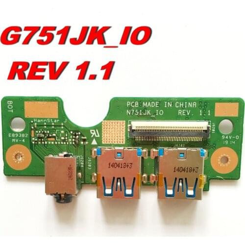 Original FOR N751J N751JK Usb and Audio board N751JK_IO REV 1.1 Tested good Free shipping