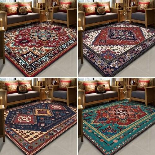 Persian ethnic style printed living room home carpet bedroom area carpet thickened non-slip soft floor mats / carpets