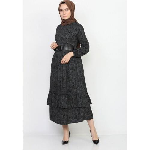 Belt Dress For Women Muslim 2021 Several Colors Muslim Dubai Arabic Robe Islam Women Hijab Ladies European Clothes Kaftan Turban