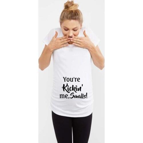 Pregnant Maternity Mother Women Summer T Shirts Funny Pregnancy Tshirt T-shirt Clothes Plus Size Pregnant Mom Cute Shirt