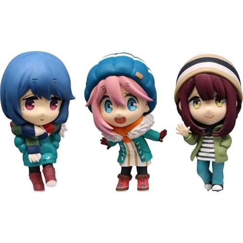 Pre-Sale Sway Camping Kakamigahara Nadeshiko Shima Rin Toki Hirono Q Version Figure Model Collectible Model Toys Anime Toys Gift
