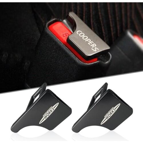 Car seat belt buckle protective cover Pure metal For mini cooper Countryman R52 R55 R57 R58 R59 R60 R61 R62 r56 r50 accessories