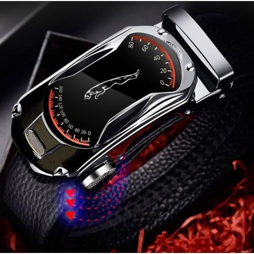 High Quality Plus Size Genuine Leather Belt Metal Alloy Automatic Buckle Brand Luxury Design Waist Belts for Men Strap Male 2021