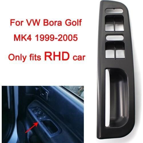 RHD Black Door Handle Window Switch Trim for VW Passat B5 Jetta Golf MK4 3B2 867 171 E