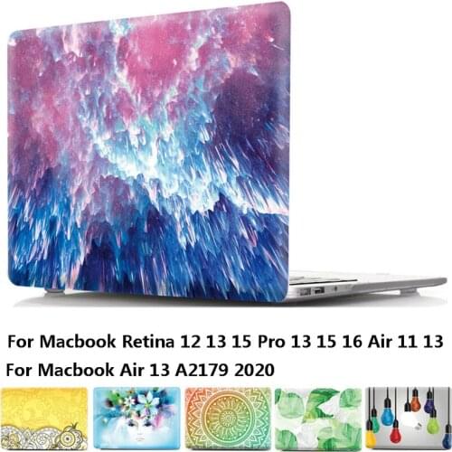 Slim Laptop Case For Macbook Air 13 A2179 2020 New Touch ID Hard Protect Shell Cover For MacBook Pro 16 Air 11 Retina 13 12 15