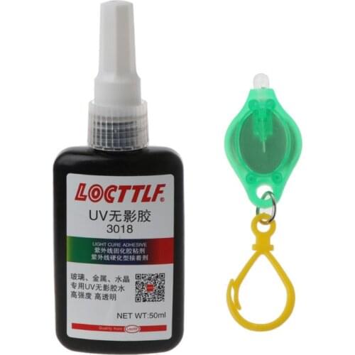 50ml UV Light 50ml UV Glue UV Curing Adhesive Transparent Crystal Glue Glass Adhesive