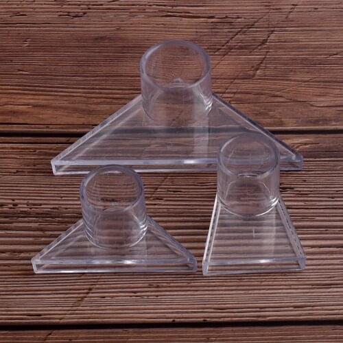 Inner Dia 20/25mm Transparent Triangular Duck Beak Adapter Acrylic Fish Tank Outlet Fitting High Quality Acrylic Connector