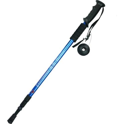 Climbing Ultra-light Adjustable Cane Trekking Pole Camping Hiking 3-Section Directly Handle Walk Mountaineering Walking Stick