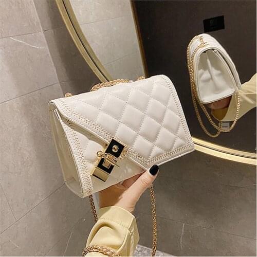 Ladie Crossbody Bags Women Casual Messenger Bag Europe Fashion Simplicity Luxury Leather Female Shoulder Design Chain Handbag